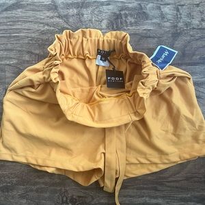 Marshall’s yellow scrunch band waist shorts